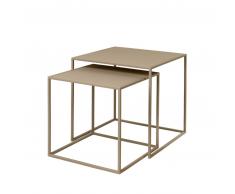 blomus FERA Beistelltisch 2er Set - nomad - 35x35x35 + 40x40x40 cm