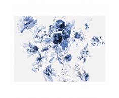 KEK Amsterdam Royal Blue Flowers III Fototapete - blau - 389,6 x 280 cm (= 8 Bahnen)