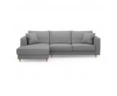 Rivièra Maison Kendall Sofa mit Chaiselongue (links) - grey - 268x97/172x60/87 cm