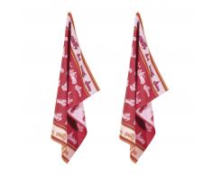 pad JOKES Geschirrtuch 2er-Set - red - 50x70 cm
