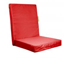 Outbag Highrise Gartenstuhl-Auflage Plus für Hochlehner - red - Sitzfläche 45x45 cm - Rückenlehne H 60 x B 50 cm