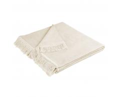 bocasa by biederlack Cover Cotton uni Sofaläufer mit Fransen