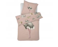 Damai Sloane Bettwäsche-Set aus Renforcé-Baumwolle - pink - 135x200 / 80x80 cm