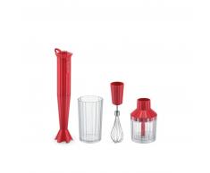 Alessi PLISSÉ Stabmixer-Set - red - Ø 7 cm - Höhe 34 cm