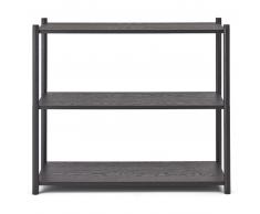 Gejst Sceene Bücherregal A - black oak - 93x39x82 cm