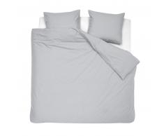 Damai Bio Organic Satin Bettwäsche-Garnitur - light grey - 200x200 / 2x80x80 cm
