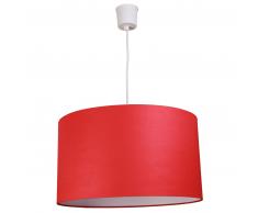 Waldi-Leuchten Stockholm Pendelleuchte 3-flammig - EEK: A++ - rot-weiß - Ø 44 cm, H 25 cm