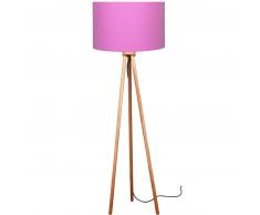 Waldi-Leuchten Stockholm Stehleuchte - A++ - pink-weiß - Ø 44 cm, H 149 cm