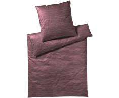 elegante Motion Bettwäsche-Set aus Mako-Jersey - bordeaux - 135x200 / 40x80 cm