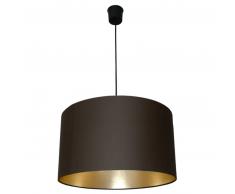 Waldi-Leuchten Stockholm Pendelleuchte 1-flammig - schwarz-gold - Ø 44 cm, H 25 cm