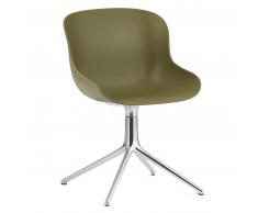 Normann Copenhagen Hyg Drehsessel - Olive - H 84 x L 54 x D 55,5 cm - Sitzhöhe 46 cm