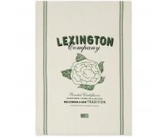 Lexington Cauliflower Printed Organic Geschirrtuch - white/green - 50x70 cm