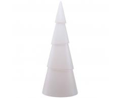 8 seasons Shining Tree rund LED Leuchte RGB Indoor & Outdoor - weiß - Ø 29 cm - Höhe 75 cm