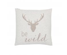 David Fussenegger NOVA be wild Kissenhülle - schlamm - 50x50 cm