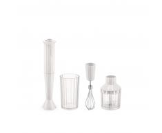 Alessi PLISSÉ Stabmixer-Set - weiß - Ø 7 cm - Höhe 34 cm
