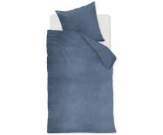 At Home Cosy Corduroy Bettwäsche-Set - blau - 155x220 / 80x80 cm