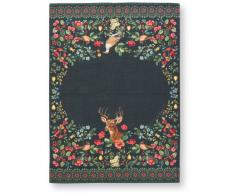 Pip Studio Winter Wonderland Deer Geschirrtuch - dark blue - 50x70 cm