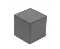 Hey-SIGN Quart Sitzhocker quadratisch aus Naturfilz - anthrazit - 40x40 x Höhe 40 cm