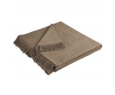bocasa by biederlack Cover Cotton uni Sofaläufer mit Fransen