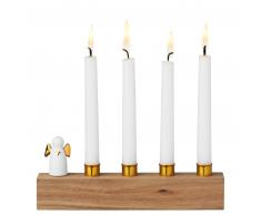 Räder WINTERZEIT Adventsengel Adventskranz - gold - 17x3x7 cm