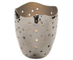 Fink ELIAS Windlicht - vernickelt - Ø 9,5 cm - Höhe 11 cm