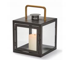 Philippi Cubio Laterne S - schwarz - Höhe 23 cm