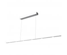 Sompex Mary LED Pendelleuchte 6-flammig - Metall verchromt - Höhe 150 cm - Länge 100 cm