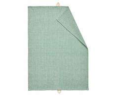 Linum AGNES Geschirrtuch - bright grey turquoise C25 - 50x70 cm