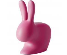 qeeboo Rabbit XS Türstopper - bright pink - 20x11x22,5 cm