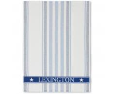 Lexington Striped Organic Cotton Terry Geschirrtuch - white/blue - 50x70 cm