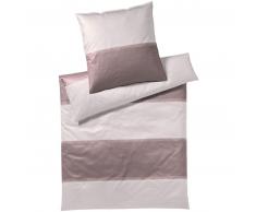 elegante Shooting Star Bettwäsche-Set aus Mako-Satin - bordeaux - 135x200 / 80x80 cm