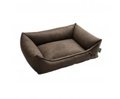HUNTER Bologna Hundesofa - braun - Außen: 70x50 cm, Innen: 55x40 cm