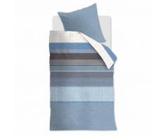 Beddinghouse Bodhi Bettwäsche aus Mako-Satin - blau - 135x200 / 80x80 cm