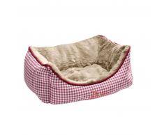 HUNTER Astana Hundesofa - rot - Außen: 80x60 cm, Innen: 75x55 cm