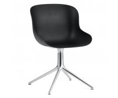 Normann Copenhagen Hyg Drehsessel - Black - H 84 x L 54 x D 55,5 cm - Sitzhöhe 46 cm