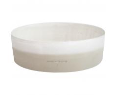 Eulenschnitt Steingut Schale - Made with Love - Ø ca. 27 cm - Höhe ca. 8 cm