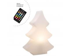8 seasons Shining Tree LED Leuchte RGB Indoor & Outdoor - weiß - Höhe 38 cm - Breite 28 cm - Tiefe 10 cm