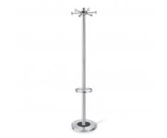 ZACK ABILIO Garderobe - Edelstahl matt - ø 38 - Höhe 175 cm