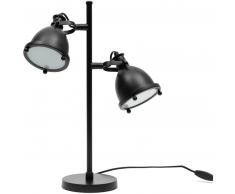 Rivièra Maison Harlem Schreibtischlampe - schwarz - 31x16x65 cm
