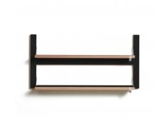 AMBIVALENZ Fläpps Regal flach - Schwarz - H/B/T 40x80x15 cm