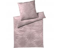 elegante Forest Bettwäsche-Set aus Mako-Satin - bordeaux - 155x200 / 80x80 cm