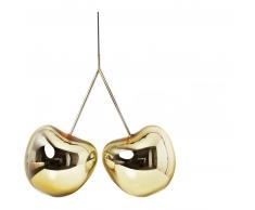 qeeboo Cherry Lamp Metall Finish Hängeleuchte - gold - 62,5 x 27,2 x 61,3 cm