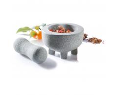 GEFU Granitmörser CRUNCHY, 10 cm - grau - Ø 10 cm - Höhe 5,9 cm