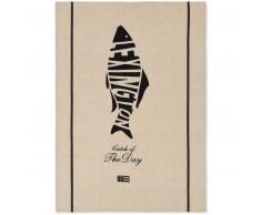 Lexington Fish Geschirrtuch - beige/dark gray - 50x70 cm