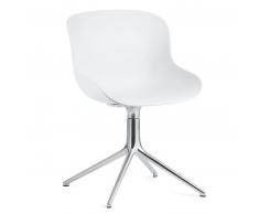 Normann Copenhagen Hyg Drehsessel - White - H 84 x L 54 x D 55,5 cm - Sitzhöhe 46 cm