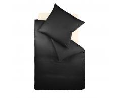 fleuresse Colours Bettwäsche-Garnitur - schwarz - 240x220 / 2x80x80 cm