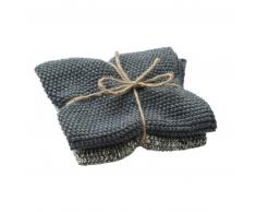 Pichler LOLA Spültuch 2er Pack - grau - 2 Tücher à 27x27 cm