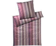 elegante Brilliant Bettwäsche-Set aus Mako-Jersey - weinrot - 135x200 / 40x80 cm