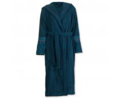 Pip Studio Soft Zellige Bademantel mit Kapuze - dark blue - S