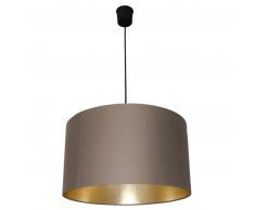 Waldi-Leuchten Stockholm Pendelleuchte 1-flammig - EEK: A++ - braun-gold - Ø 44 cm, H 25 cm